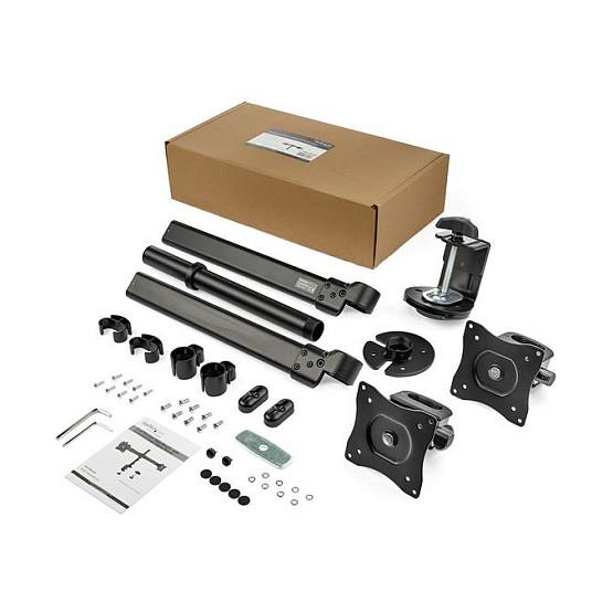 Mbajtëse për Monitor StarTech.com ARMBARDUOG / për 2 Monitorë 13″–27″ / deri në 8 kg për Monitor / VESA 75×75–100×100 mm - Zezë - 9