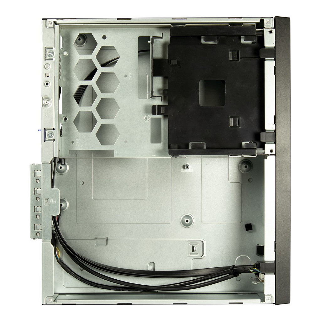 Kasë PC Inter-Tech S-331 / Desktop / 8.3L / Micro-ATX + Mini-ITX / Slim DVD / Low-Profile GPU - Zezë - 5