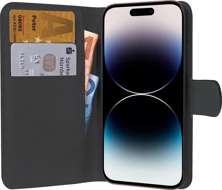 Case për Telefon PEDEA Book Cover Classic për iPhone 18 Pro Max, TPU, Ndarje për Karta, Funksion Mbajtëse - Zezë