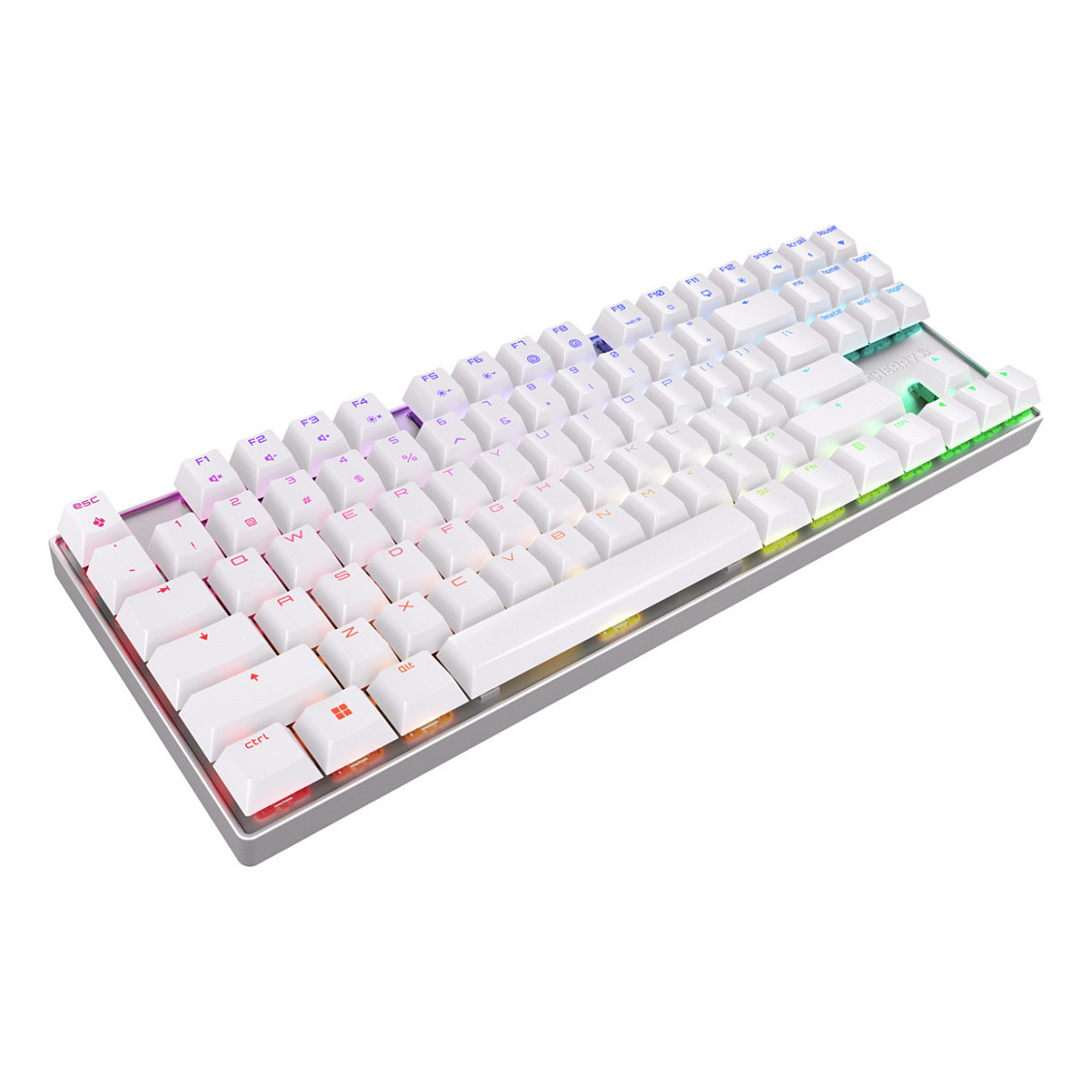 Tastierë pa kabllo Cherry MX 8.2 TKL / QWERTZ - Bardhë - 2