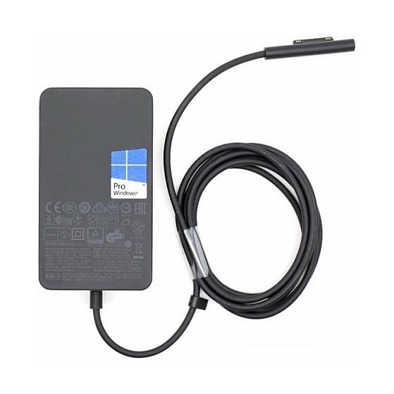 Adapter për Laptop Microsoft Surface 65W Power Supply, W8Z-00002, USB, EU, 1.7 m - Zezë