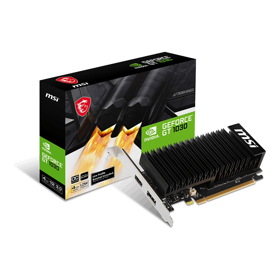 Kartelë Grafike Nvidia GT1030 4GB MSI OC LP passive DDR4 - 1
