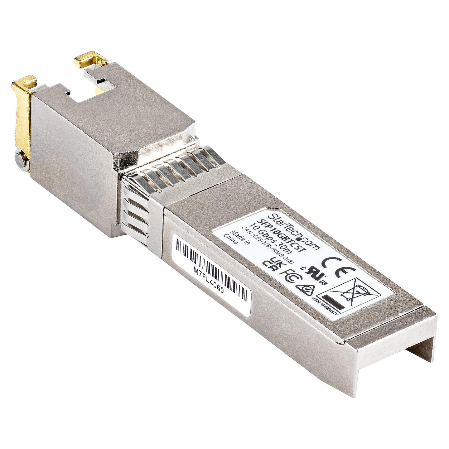 Transceiver StarTech.com SFP10GBTCST, SFP+, 10Gbps, 10GBASE-T, RJ45, deri në 30m - Argjend - 6