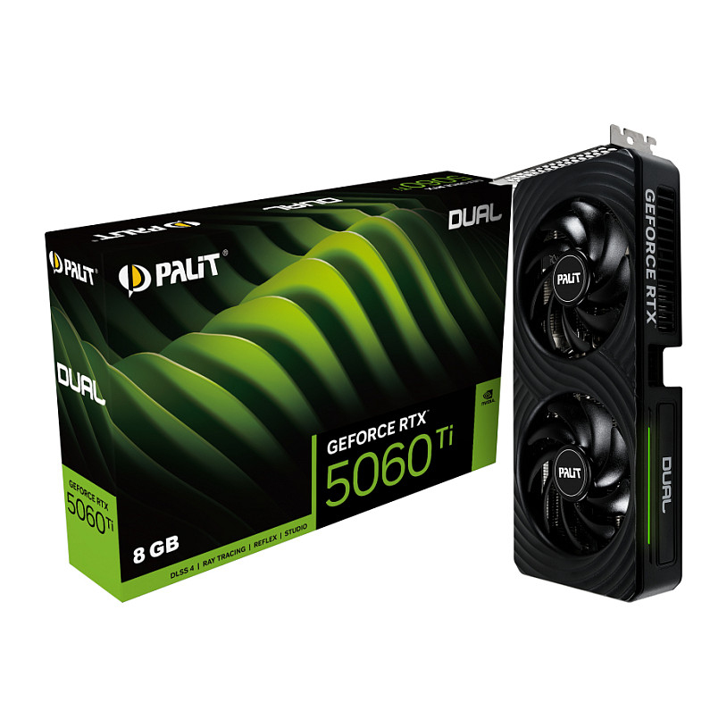 Kartelë Grafike NVIDIA GeForce RTX 5060 Ti / 8GB GDDR7 / 128-bit / Palit Dual / 2 Fan / RGB - 11