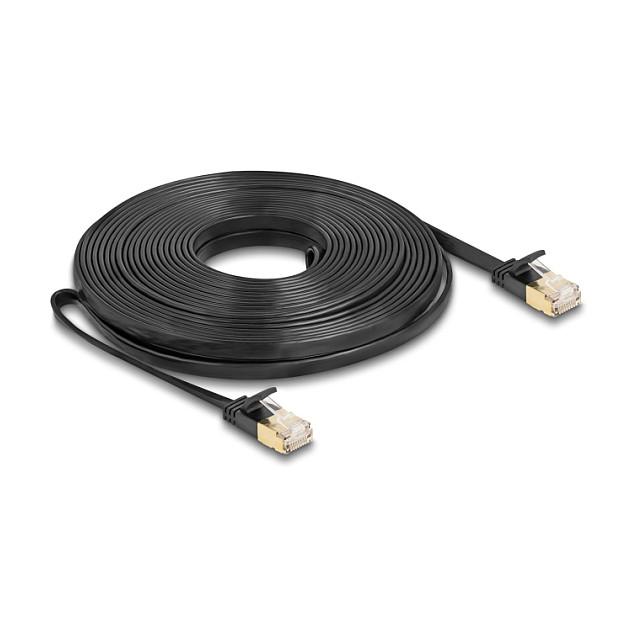 Kabllo për Rrjet DeLOCK 80350 / Cat 7 / U/FTP / RJ-45 / 10 Gbit/s / 10m - Zezë - 1