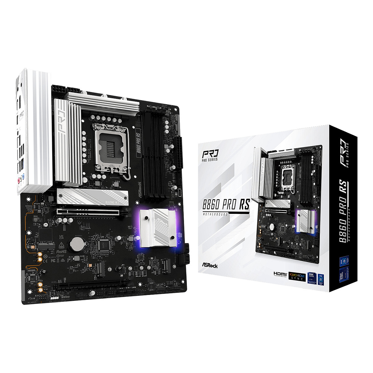 Pllakë Amë ASRock B860 Pro RS / LGA 1851 / DDR5 / ATX / HDMI+DP - 1