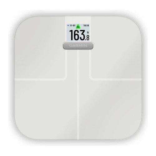 Peshore Garmin Index S2 / Smart Scale / Wi-Fi / BMI / Matje të Përbërjes Trupore – Bardhë