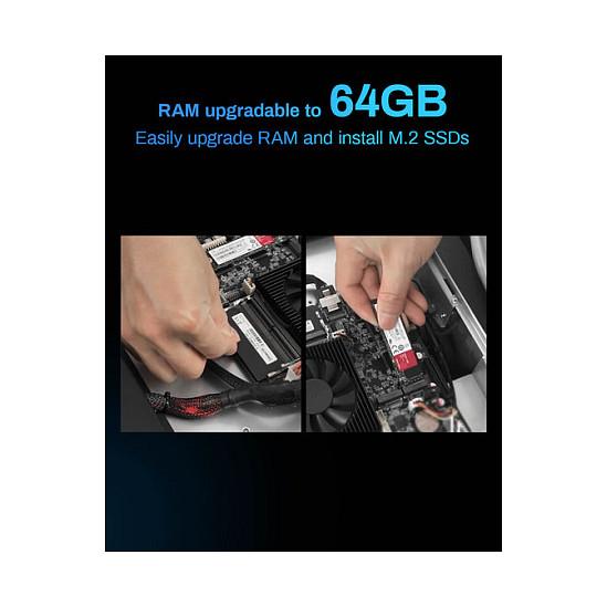NAS TerraMaster U12-500 Plus, 12 Bay, Intel Core i7-1255U, 16GB DDR5, 2 × 10GbE, 2U Rackmount - Gri - 9