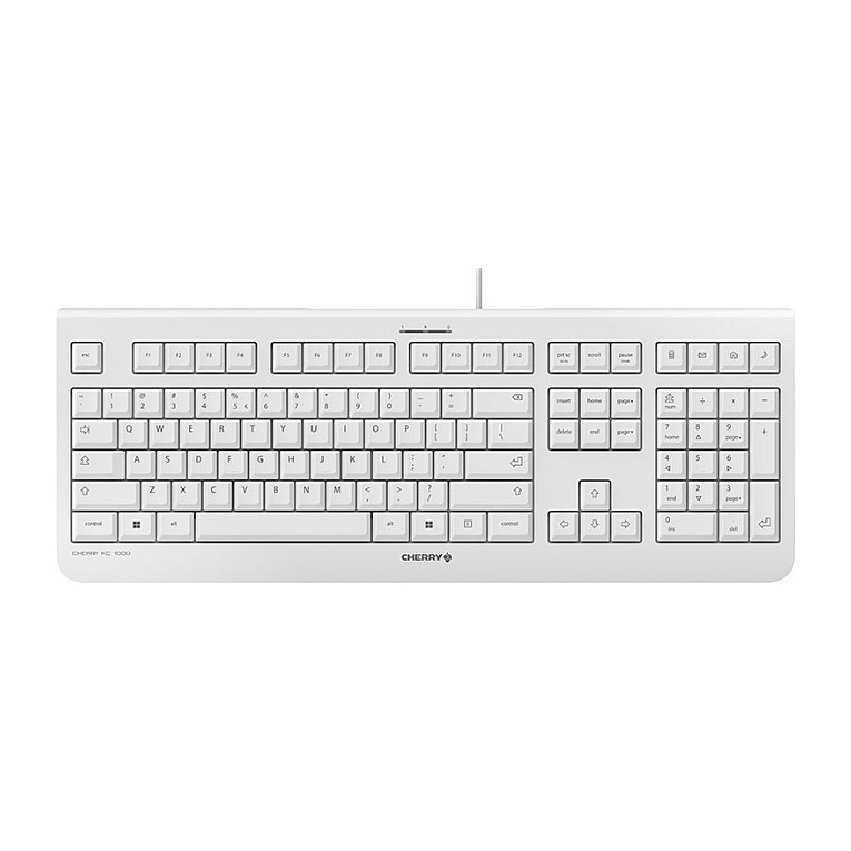 Tastierë Me kabllo Cherry KC 1000 / QWERTY – Bezhë - 1