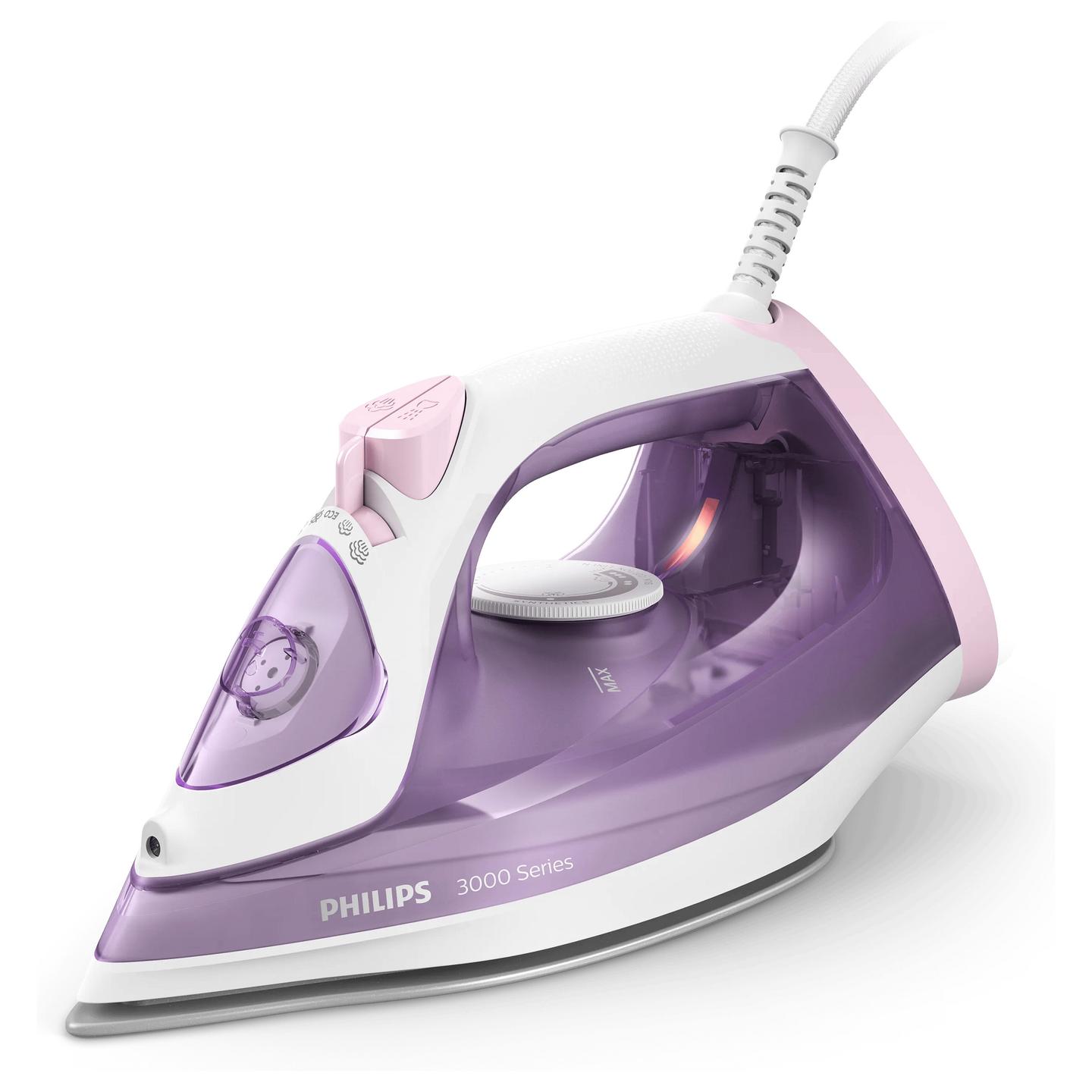 Hekur me avull Philips 3000 Series DST3010/30 / 2000W / Ceramic / 30g/min / Steam Boost 140g / 300ml – Vjollcë/Bardhë - 1