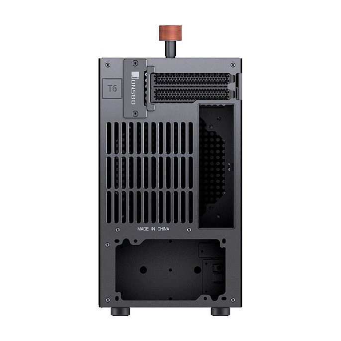 Kasë PC JONSBO T6 / Mini Tower / Mini-ITX / Tempered Glass / Wood - Zezë - 8