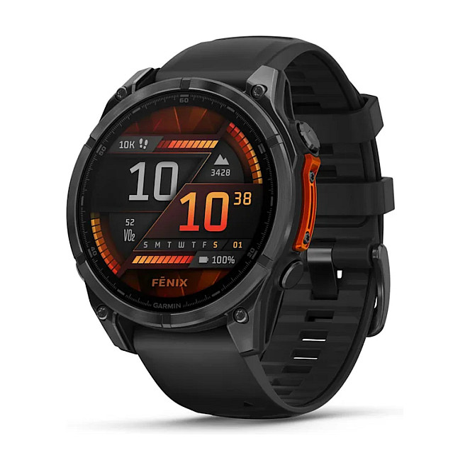 Orë e mençur Garmin Fenix 8 / 47mm / 1.4 "– Zezë - 1