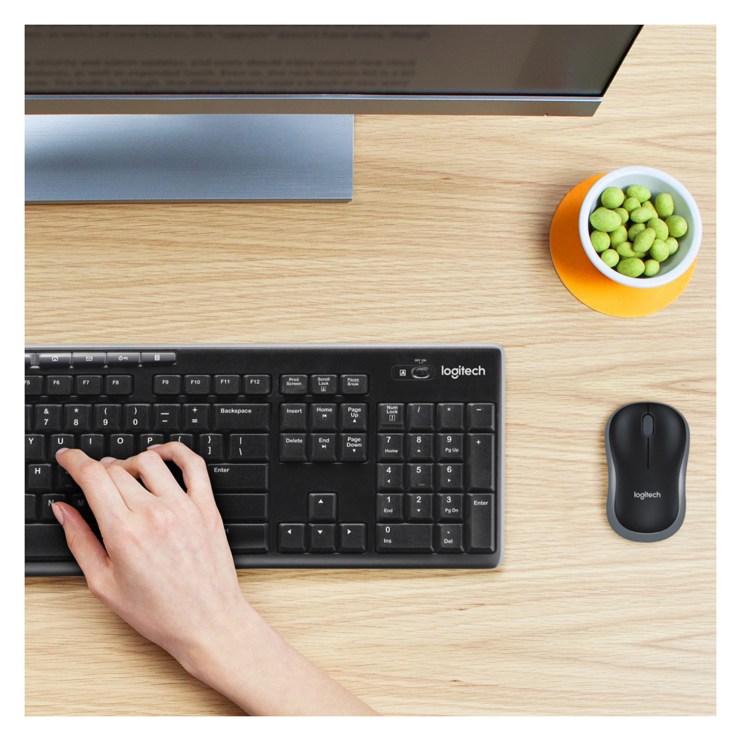 Combo (Tastierë & Maus) Logitech Wireless Combo MK270 / QWERTY / 111 Taste / RF Wireless / Full-size - Zezë - 2