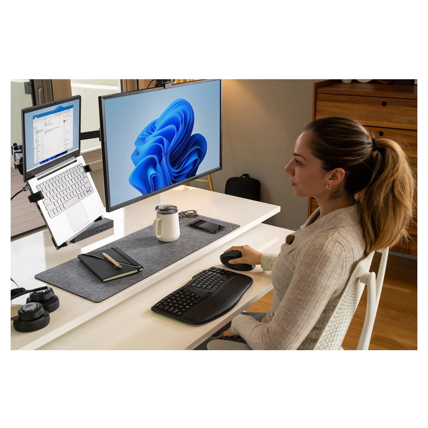 Kufje pa kabllo Kensington H3000 / Bluetooth 5.2 / Over-Ear / 40mm / Mikrofon / Noise Cancelling - Zezë - 81