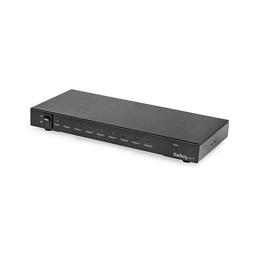 Splitter HDMI StarTech.com ST128HD20, 1 hyrje HDMI në 8 dalje HDMI, HDMI 2.0, 4K 60Hz, HDR, Audio 7.1 - Zezë
