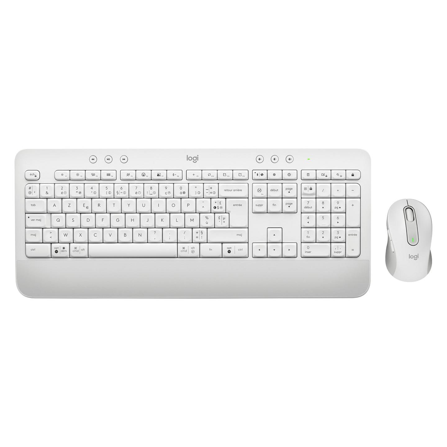 Combo (tastierë dhe maus) Logitech MK650 for Business, wireless, Logi Bolt, Bluetooth, AZERTY franceze, maus 4000 DPI - Bardhë