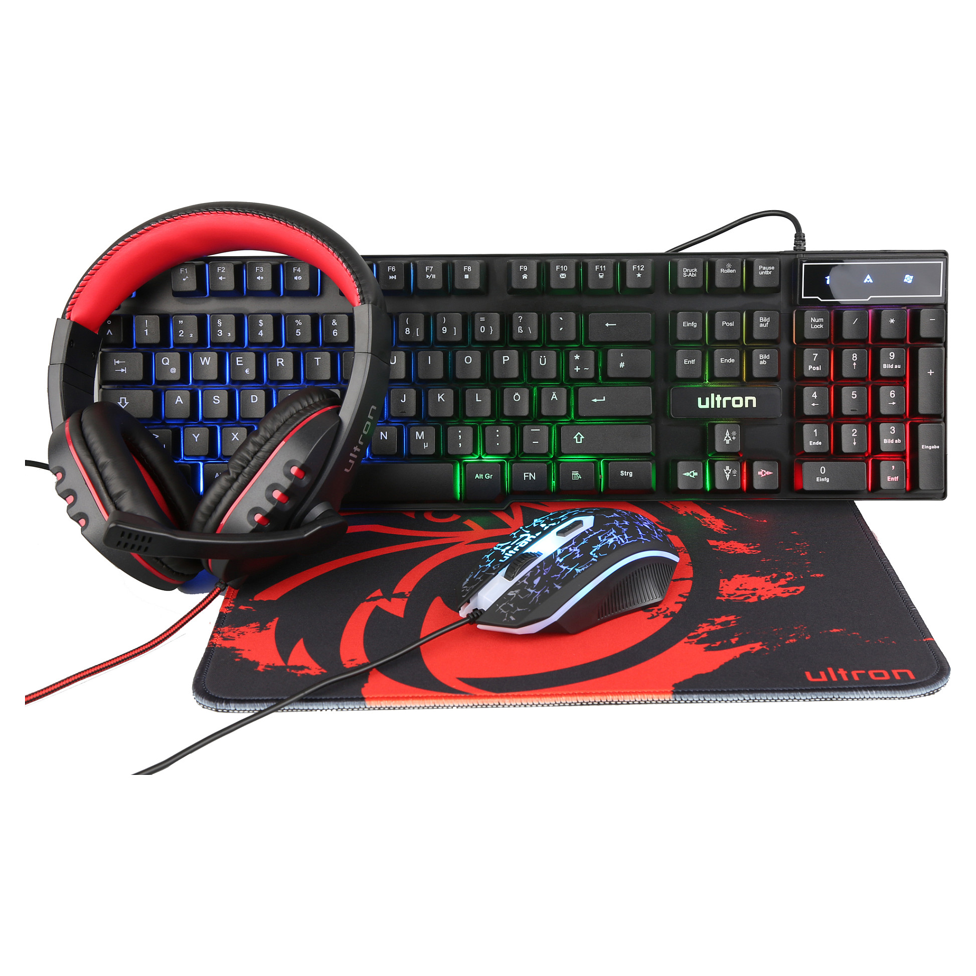 Bundle Ultron HAWK Gaming Set Wired 4‑in‑1- Zezë - 1