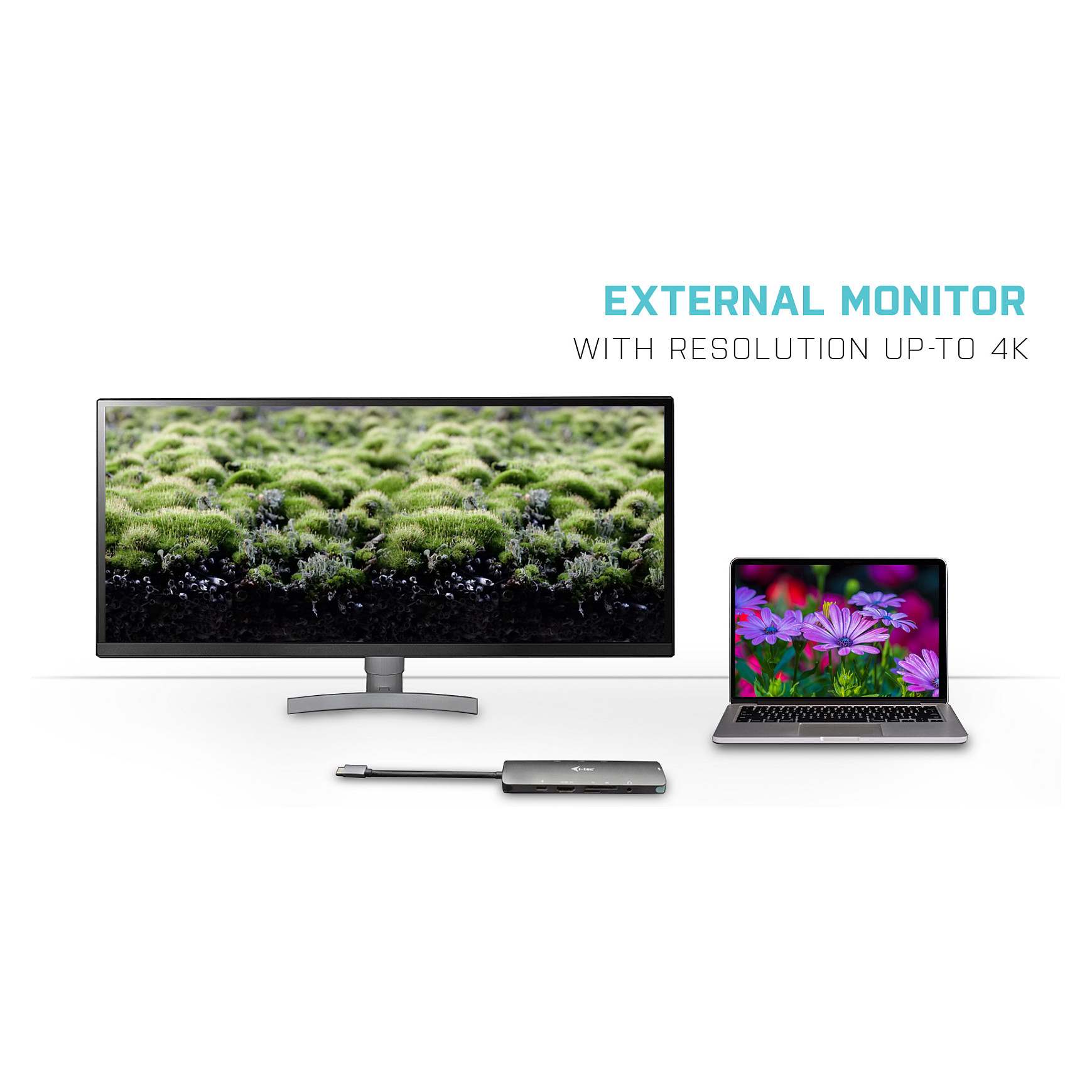 Docking Station D‑i‑tec Metal USB‑C Nano / 4K / HDMI+LAN+Power Delivery - 13