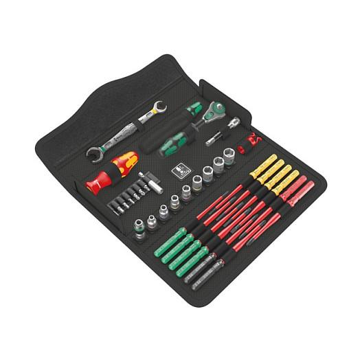 Set Veglash Wera Kraftform Kompakt W 2 Maintenance, 35 Copë, VDE, 1/4" - Zezë/Kuqe