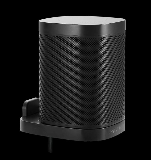 Mbajtëse për Altoparlant LogiLink BP0139 , për mur , për SONOS ONE, ONE SL & PLAY:1 , deri 7kg , çelik dhe ABS - Zezë - 4