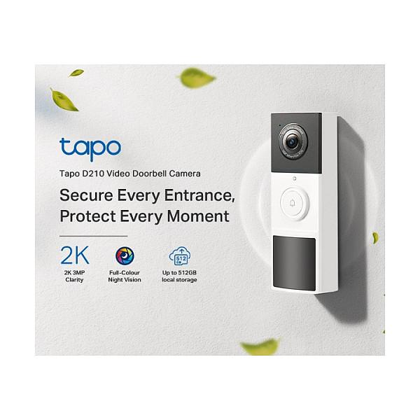 Kamera Sigurie IP CCTV TP-Link Tapo D210, 2K 3MP, 2304 × 1296, Wi-Fi, 160°, IP65, Bateri 180 Ditë - Bardhë - 17