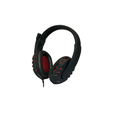 Kufje me kabllo LogiLink HS0033 / USB / 2 m - Zezë/Kuqe