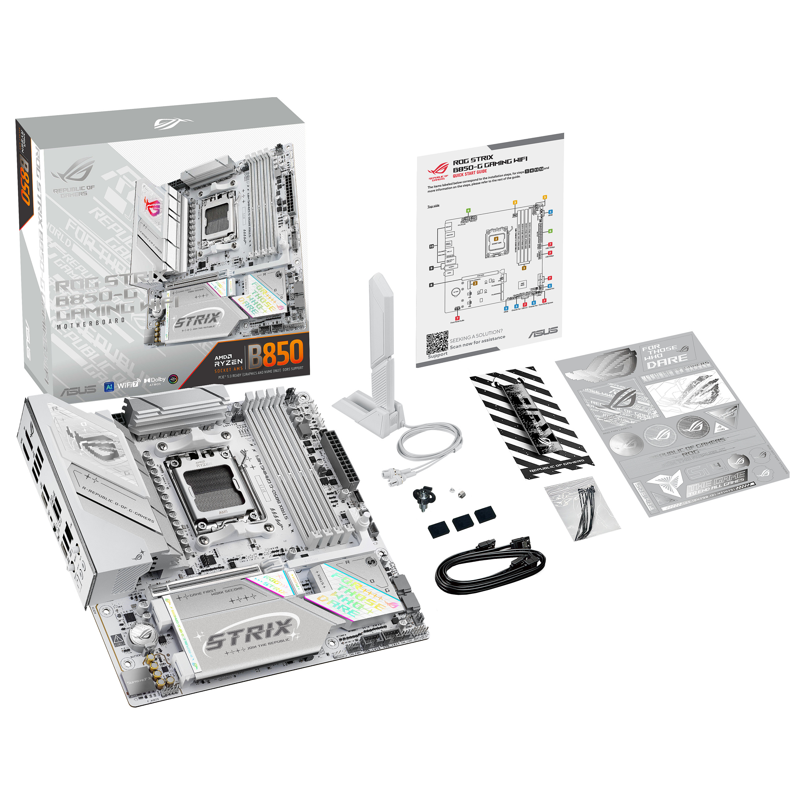 Pllakë Amë AMD AM5 ASUS ROG STRIX B850‑G GAMING WIFI / DDR5 / mATX / HDMI+DP - 8