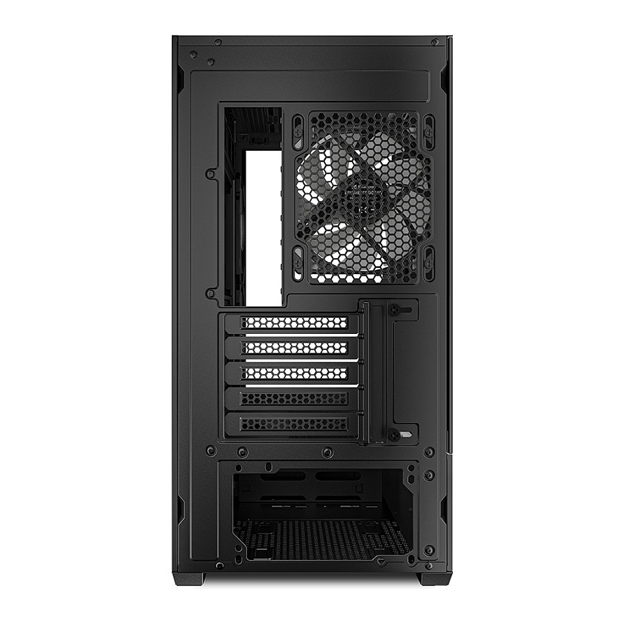 Kasë Sharkoon MK6 RGB Micro-ATX 1xGlass - Zezë - 8