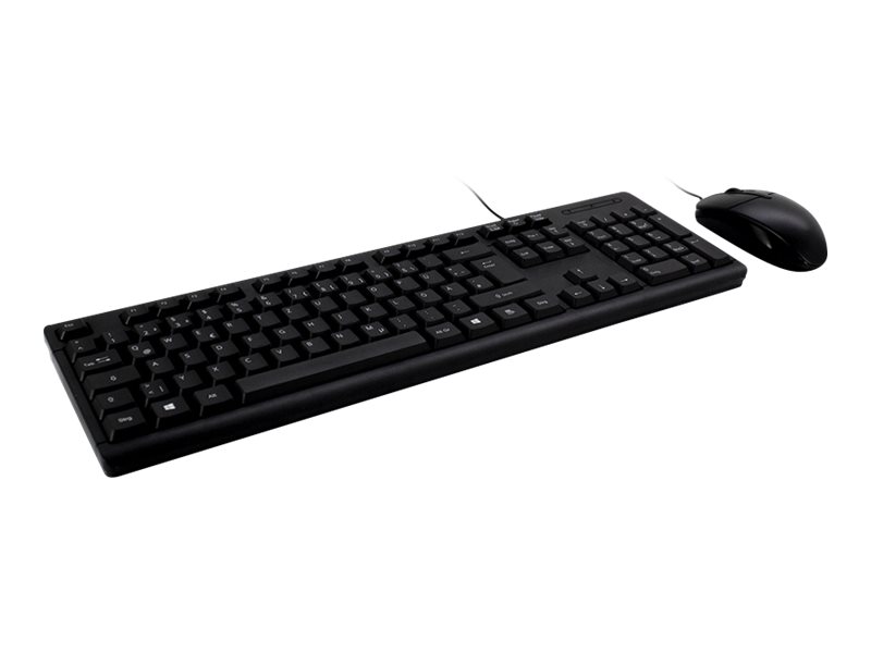 Set Tastierë & Maus Inter-Tech KB-118 – USB 2.0 , me Kabllo, QWERTZ, 1000 DPI, e zezë
