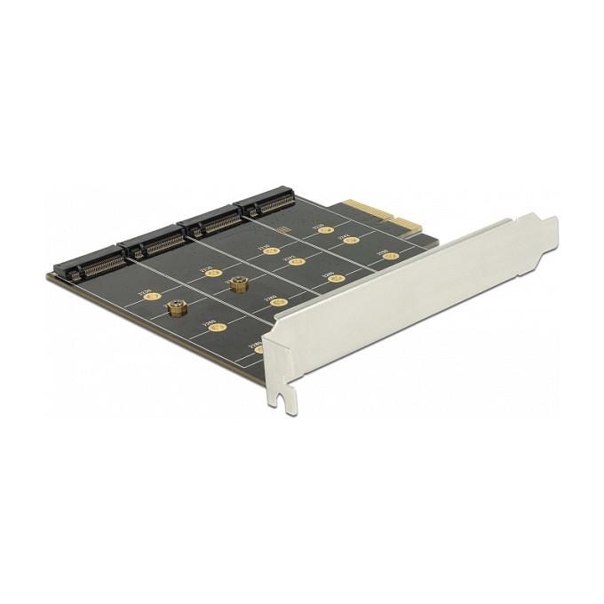 Kartë Zgjerimi PCI Express Delock 89888 / PCIe 4.0 x4 / 4x M.2 Key B / SATA 6Gbps / RAID 0, 1, 10 - 2
