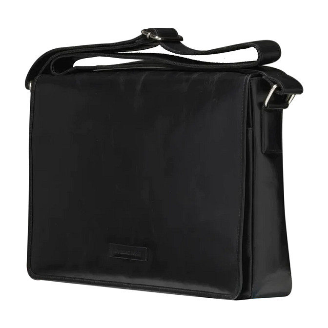 Çantë për laptop dbramante1928 Marselisborg / Messenger / 14" / Full-Grain Leather / 2 Compartments / Adjustable Shoulder Strap / Magnetic Closure / Zip Pocket - Zezë - 5