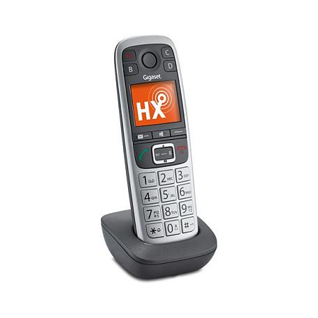 Telefon i Thjeshtë Gigaset E560HX, DECT/GAP, CAT-iq 2.0, Ekran 1.8" TFT me Ngjyra, Hands-Free, 150 Kontakte, 4 Taste të Shpejta - Antracit