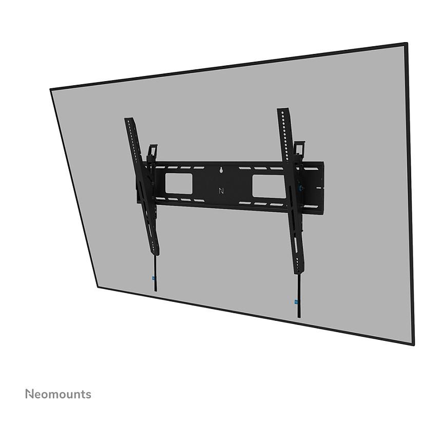 Mbajtëse Muri për TV Neomounts WL35-750BL18 / 55"-98" / 125kg / Tilt ±15° / Heavy Duty / Lockable / TÜV - Zezë - 1