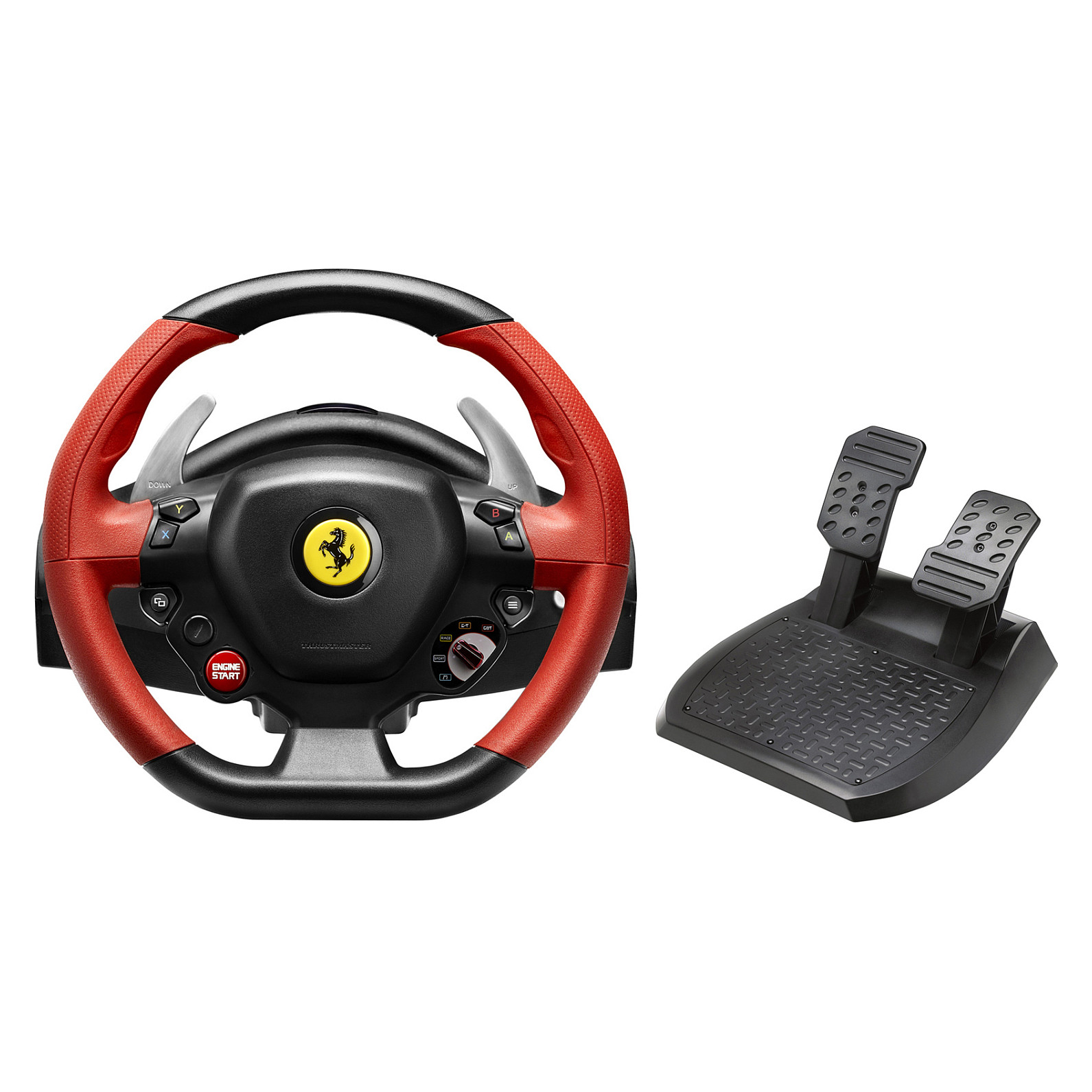 Kontroller Timon & Pedale Thrustmaster Ferrari 458 Spider - Zezë/Kuqe