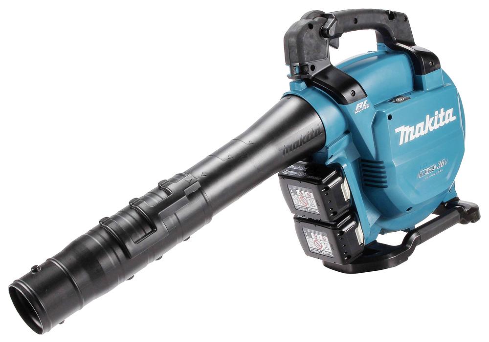 Fryrëse dhe Thithëse për Gjethe Makita DUB363PG4V, 2x18V, Brushless, 65m/s, 13.4m³/min, Qese 50L, 4x6Ah, Karikues i Dyfishtë - Blu/Zezë