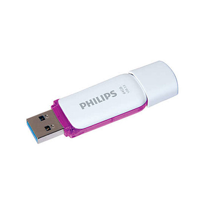 USB Flash Drive Philips FM64FD75B / 64GB / USB Type-A / USB 3.2 Gen 1 - Vjollcë/Bardhë