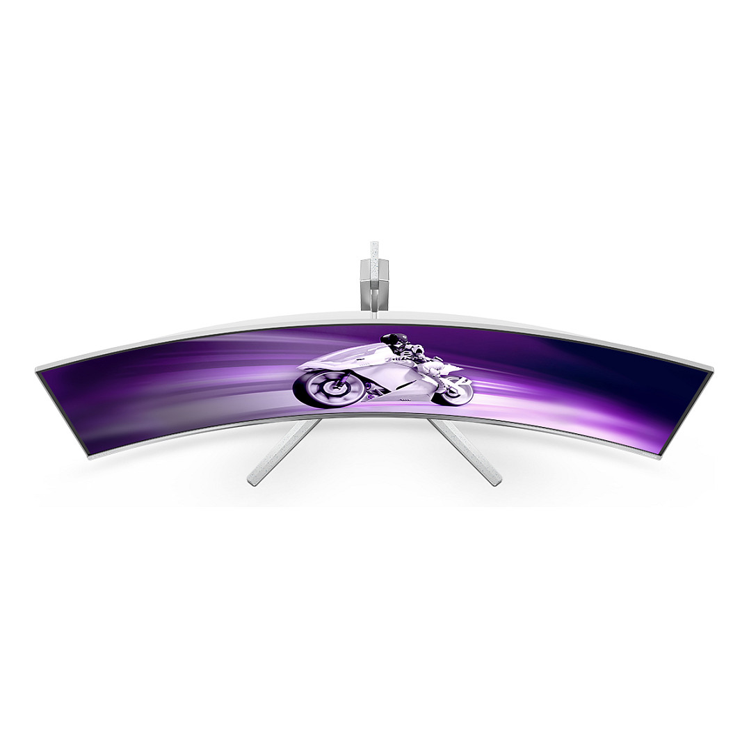 Monitor Philips 49M2C8900 / 48.9″ / DQHD / QD‑OLED / Curved / 240Hz / 0.03ms / 2× HDMI + DP + USB‑C - Bardhë - 4