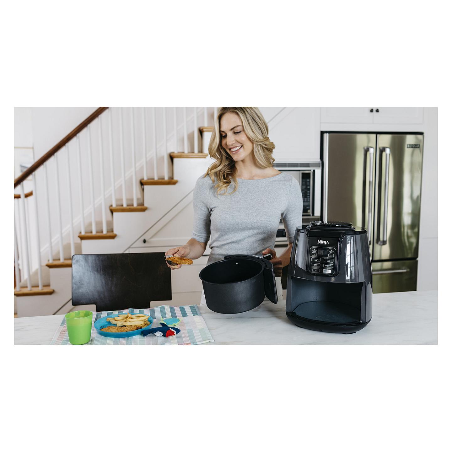 Fryer Ninja AF100EU / 3.8L / 1550W / 1kg / 4 Programe / 40–210°C / Digital Control – Gri/Zezë - 8