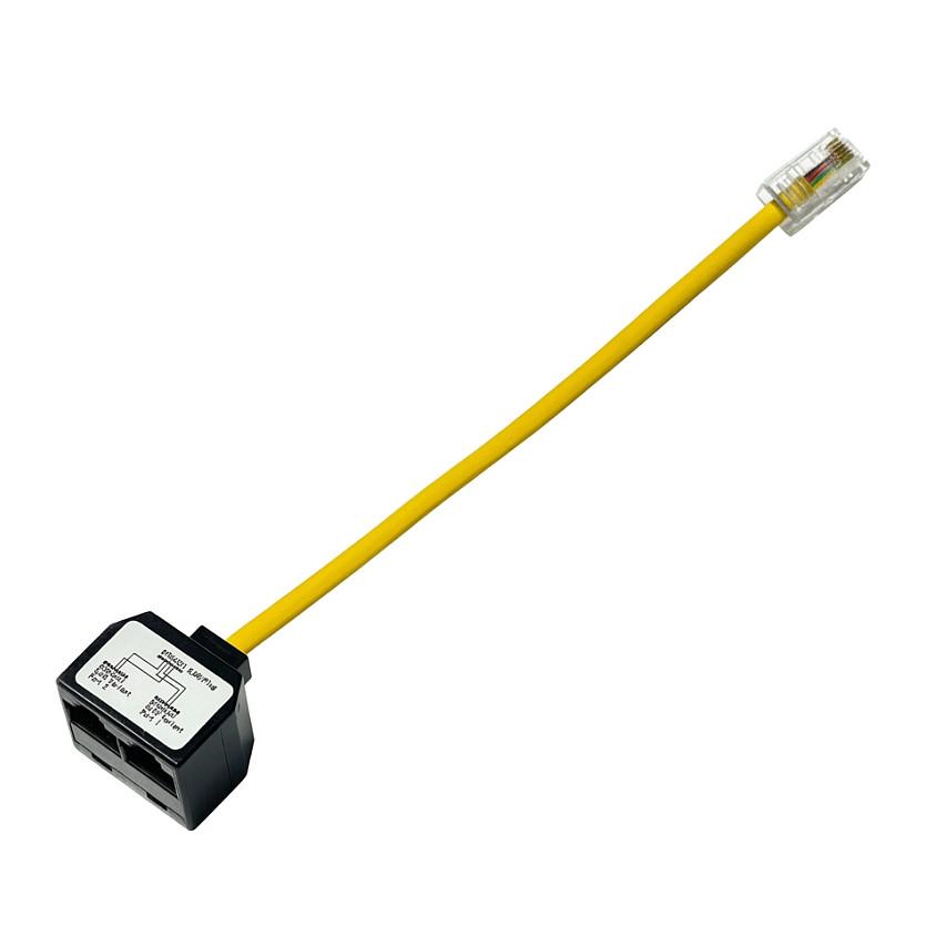 Kabllo Y RJ45 Mitel L30251-U600-A844, 1× RJ45 në 2× RJ45, për X3R, X5R, SLAV16R