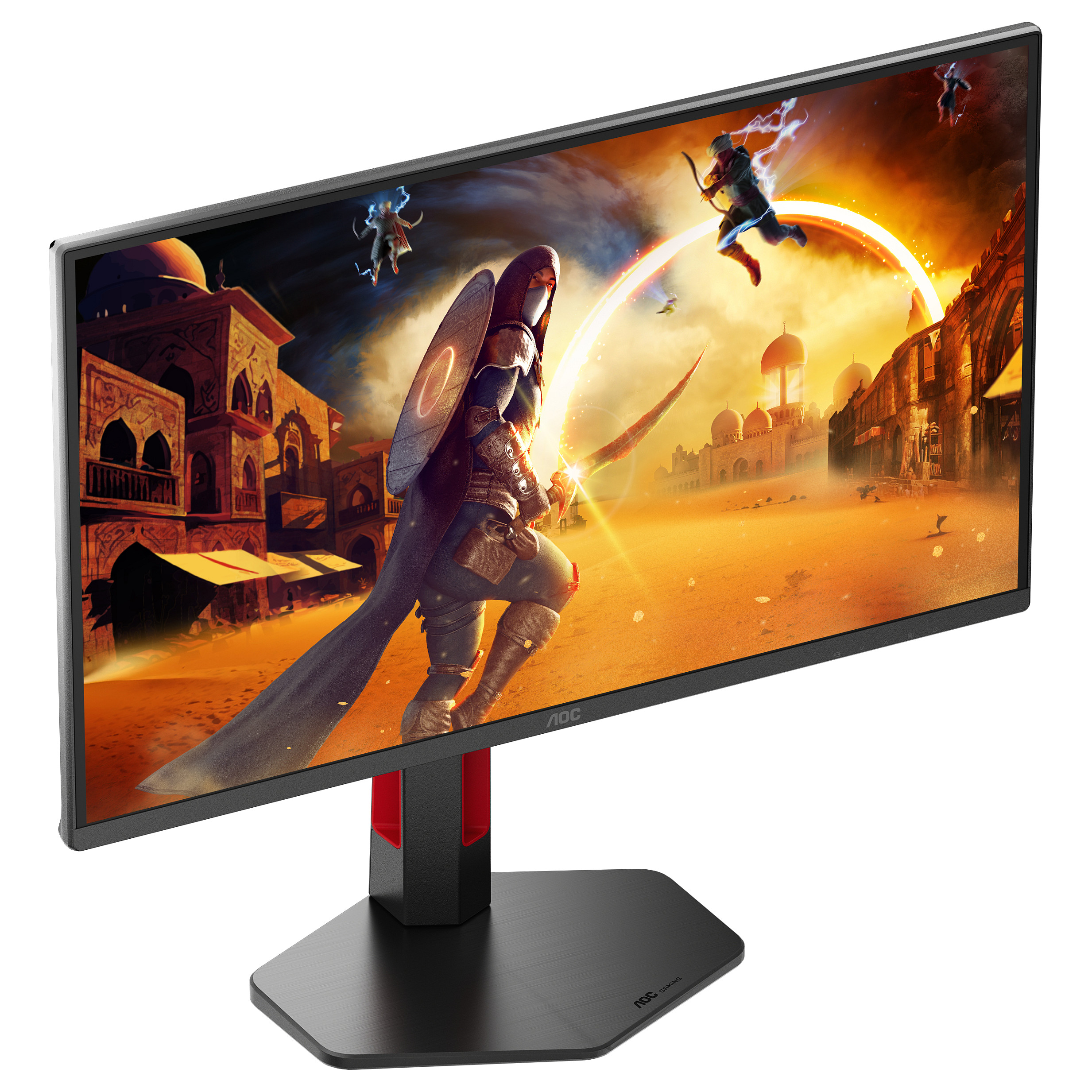 Monitor Gaming AOC Q25G4SR / 24.5"/ Quad HD Fast IPS / LED / 300Hz / 1ms / HDMI+DP - Zezë / Kuqe - 5