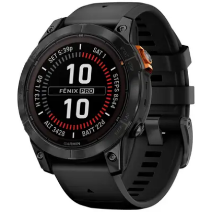 Orë e mençur Garmin fēnix 7 Pro Solar Edition / 1.3" / Touchscreen / GPS / Bluetooth / Monitorim Shëndeti / 47mm - Zezë