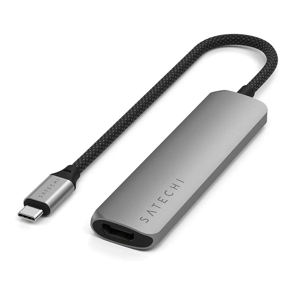 Hub Satechi ST-P4SM / 2x USB-A / 1x HDMI / 1x USB-C PD / 80W PD / 100W – Hiri