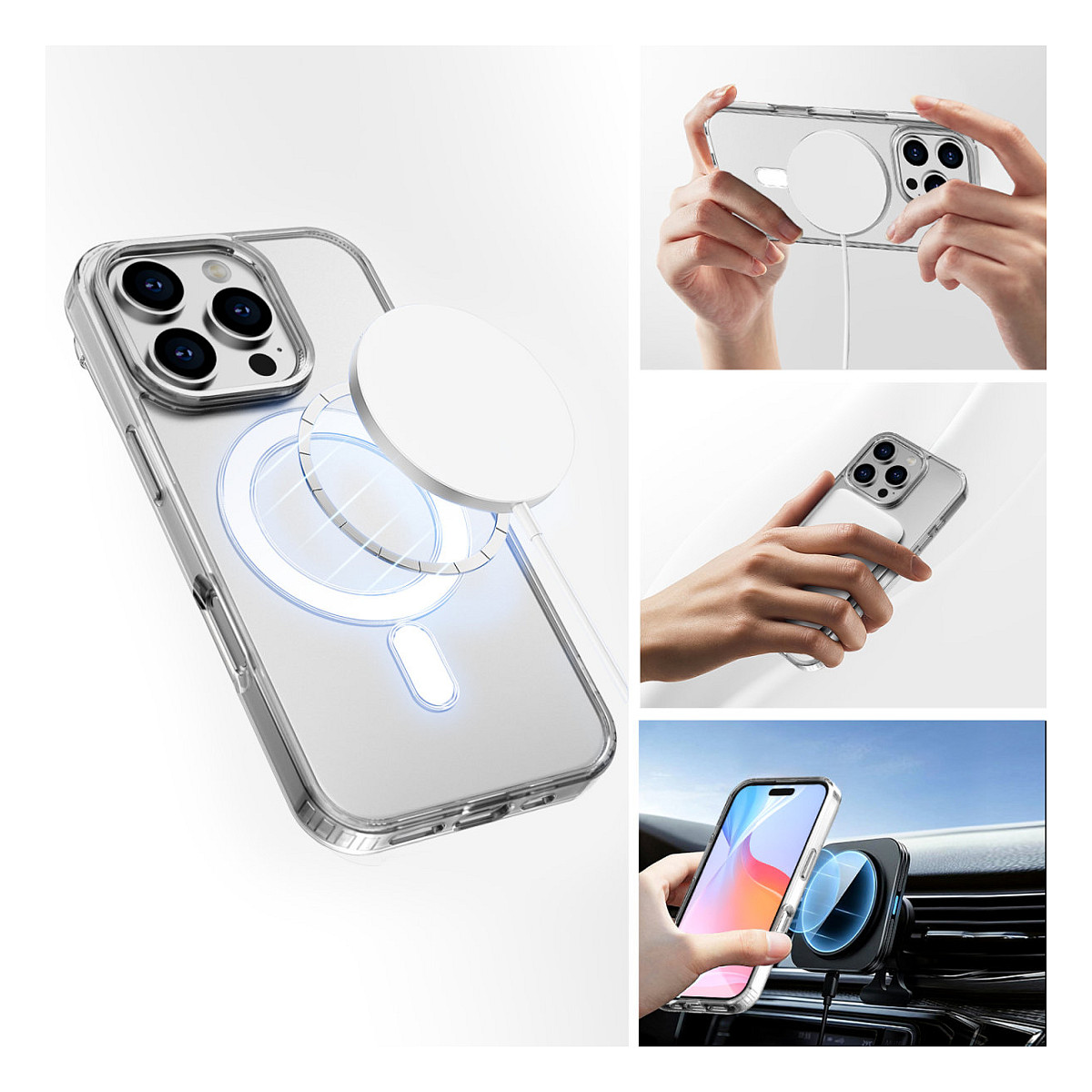 Aksesorë për telefon 4smarts / 360 Premium Protection Set / iPhone 16 Pro Max - Transparente - 3