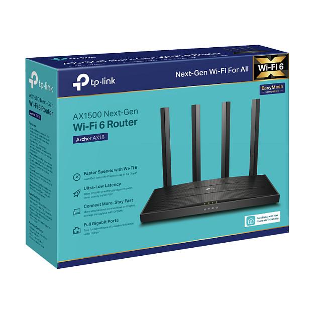TP-Link TL-WR3002X / AX3000 / Wi-Fi 6 / Dual-Band / 2.5Gbps WAN + Gigabit LAN / USB 3.0 – E zezë - 6