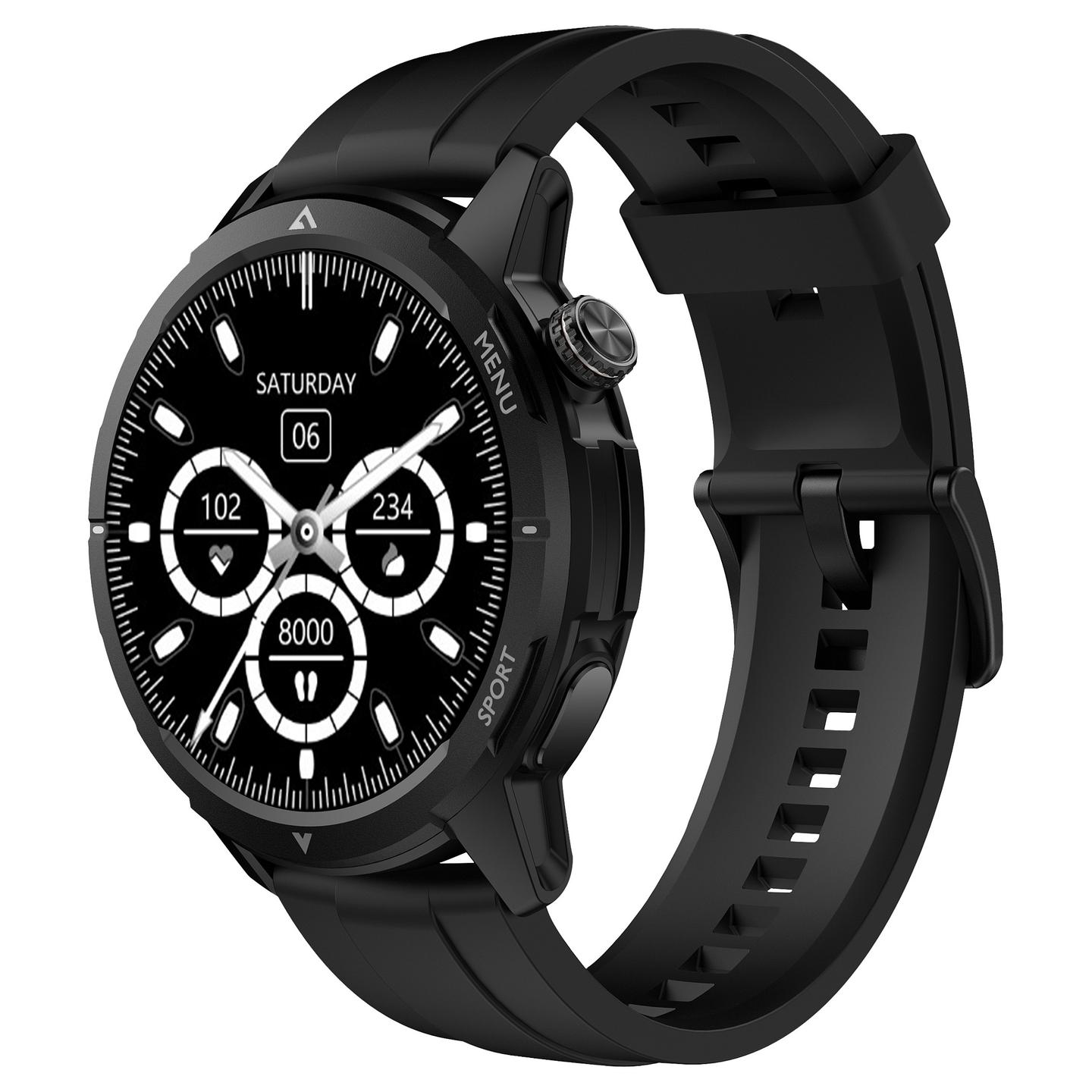 Orë e mençur Bea-fon SmartWatch 601 / 1.43" / AMOLED / GPS / Bluetooth / Monitorim Shëndeti - Zezë