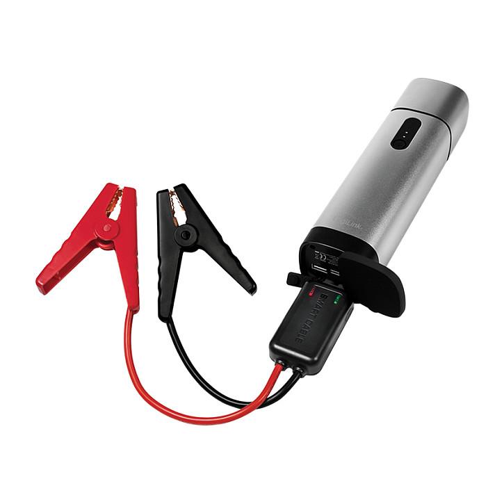 Powerbank Jump Starter LogiLink PA0266 / 10.000mAh / 37,5W / 2x USB-A / 500A / 12V / LED - Gri metalike - 4