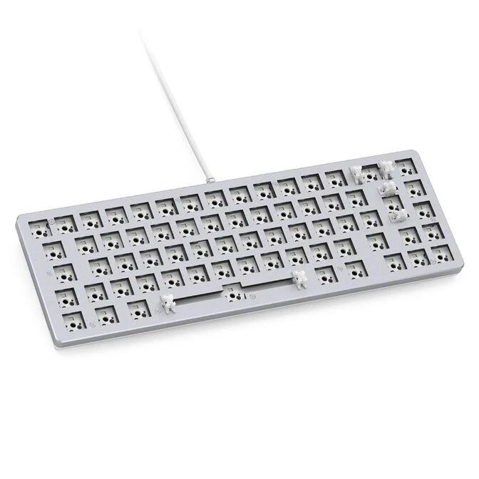 Tastierë Gaming Glorious GMMK 2 Compact / Wired / 65% / Mekanike / Barebone / Hot-Swap / RGB / USB-C - Bardhë - 1