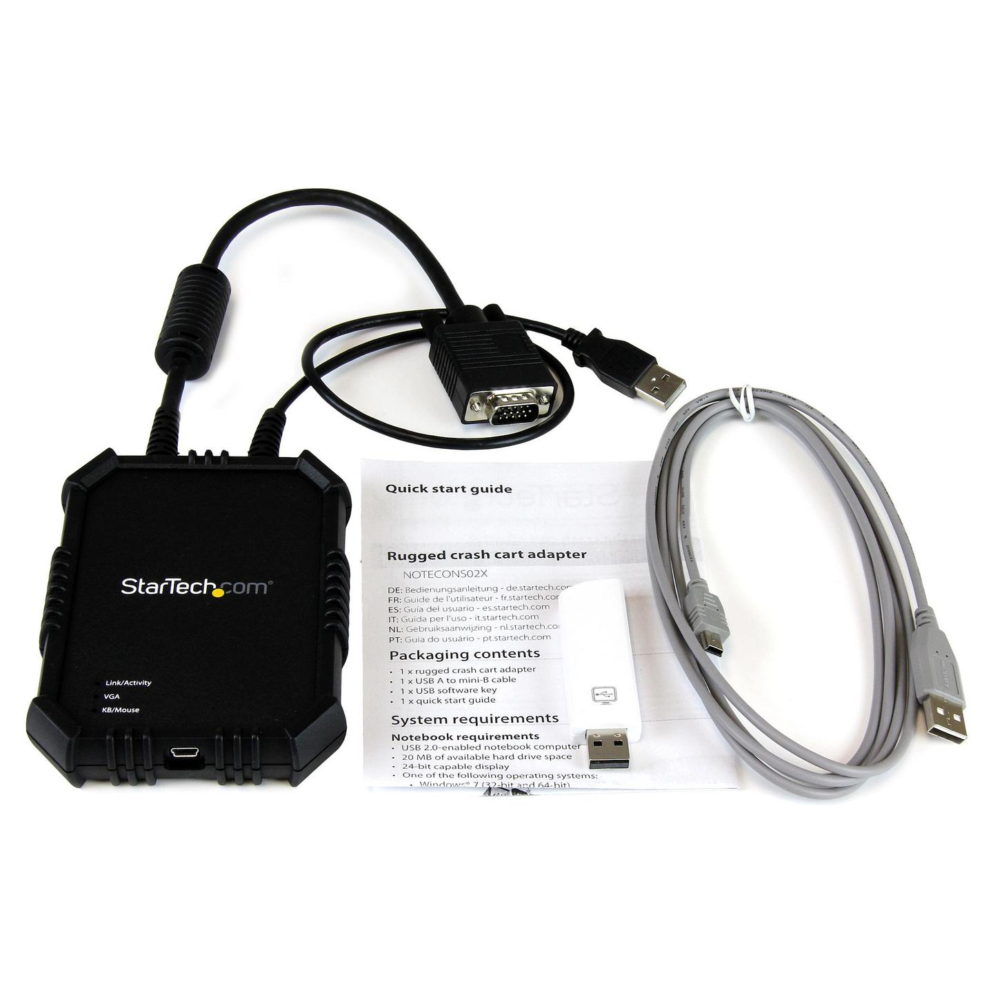 KVM Switch StarTech.com NOTECONS02X, VGA, USB, 1920×1200px 60Hz, USB-Powered, TAA - Zezë - 7
