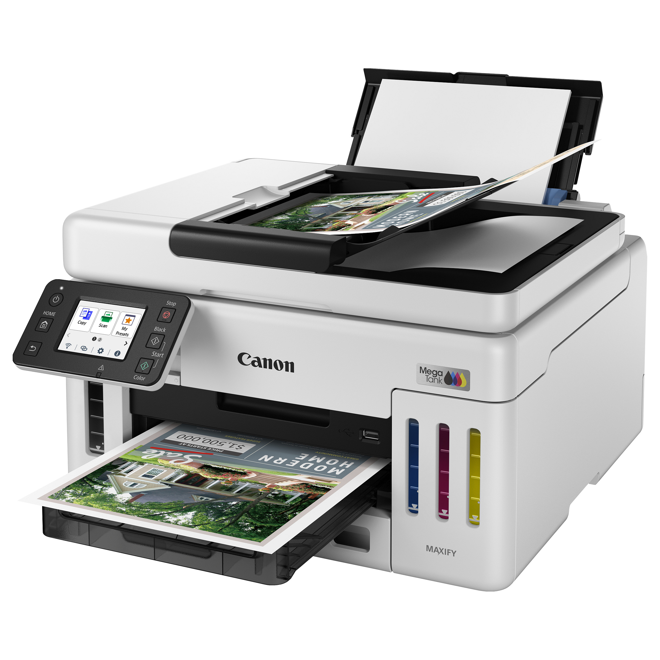 Printer Inkjet Canon MAXIFY GX6150 MegaTank / Color / 3-in-1 - Bardhë / Zezë - 13