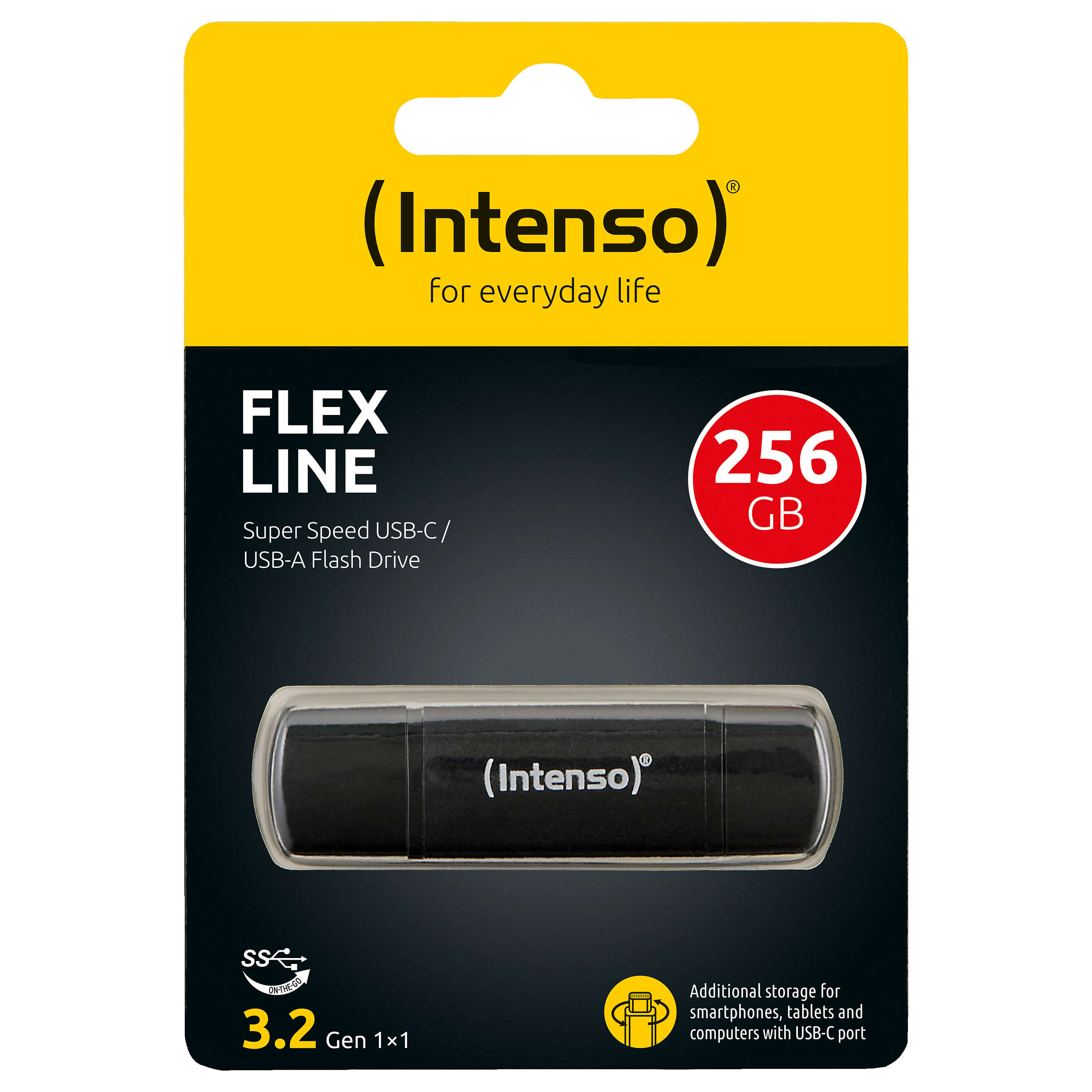 USB Flash Drive Stick Intenso Flex Line 256 GB / USB-C and USB-A - Zezë - 2